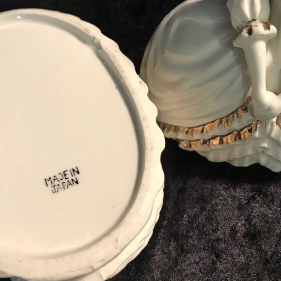 Vintage Powder container / jar figural woman Beautiful Glamour - Picture 10 of 11